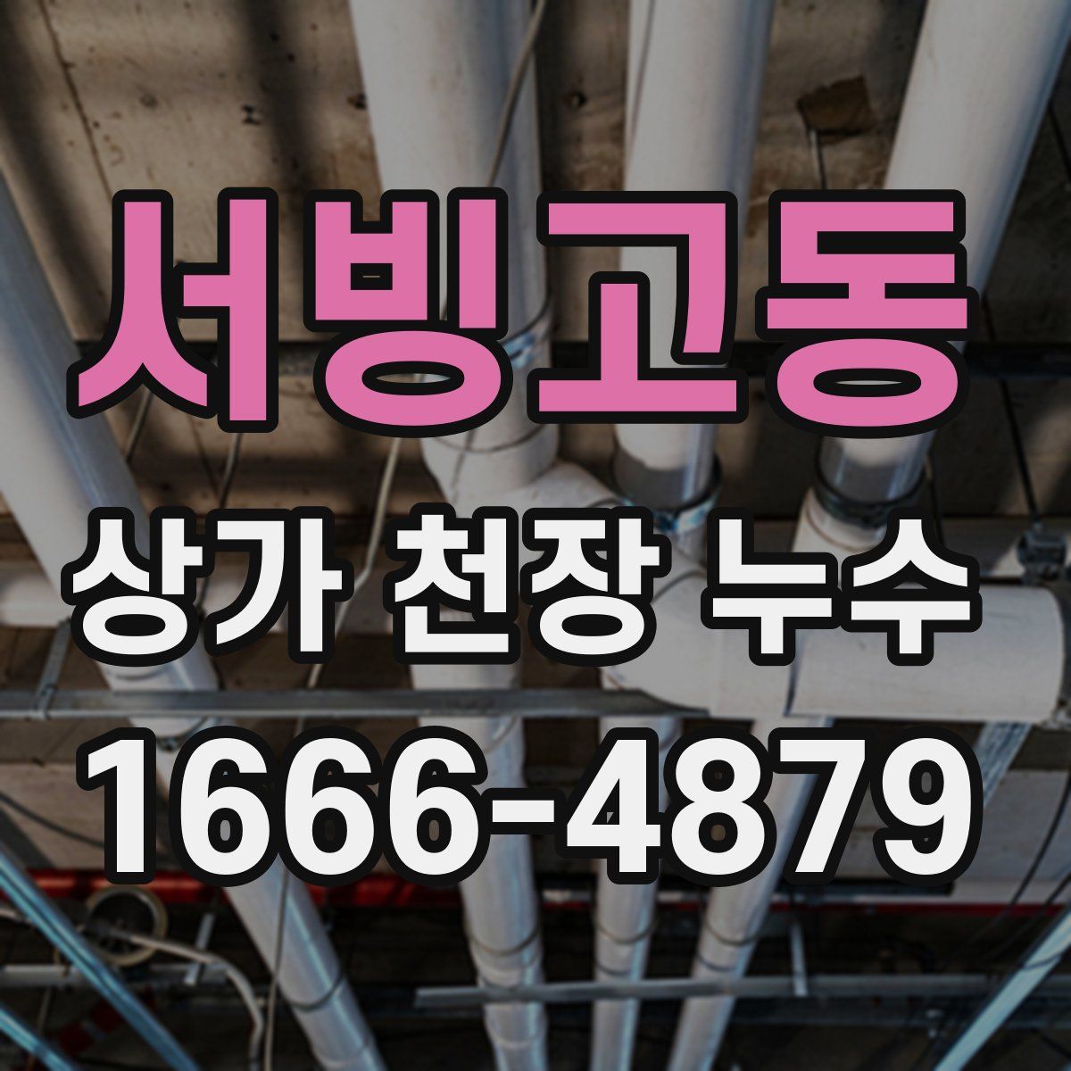 서빙고동 상가 천장 누수