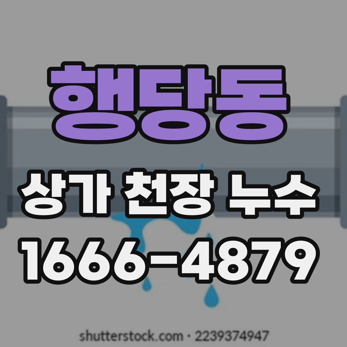행당동 상가 천장 누수