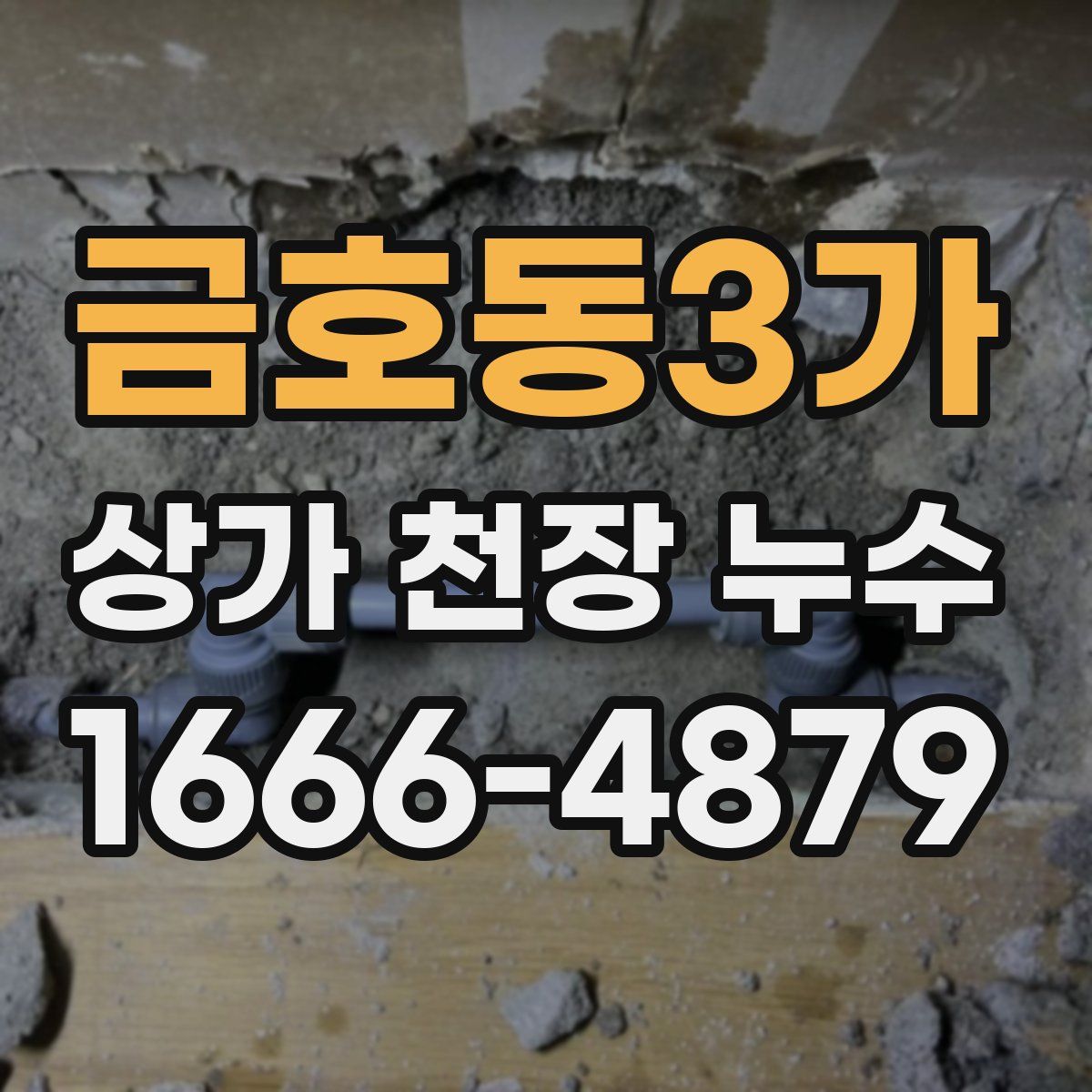 금호동3가 상가 천장 누수