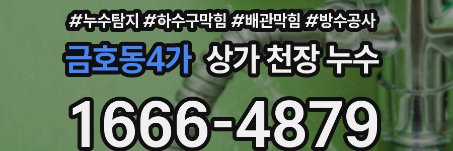 금호동4가 상가 천장 누수