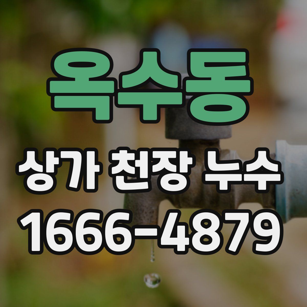 옥수동 상가 천장 누수