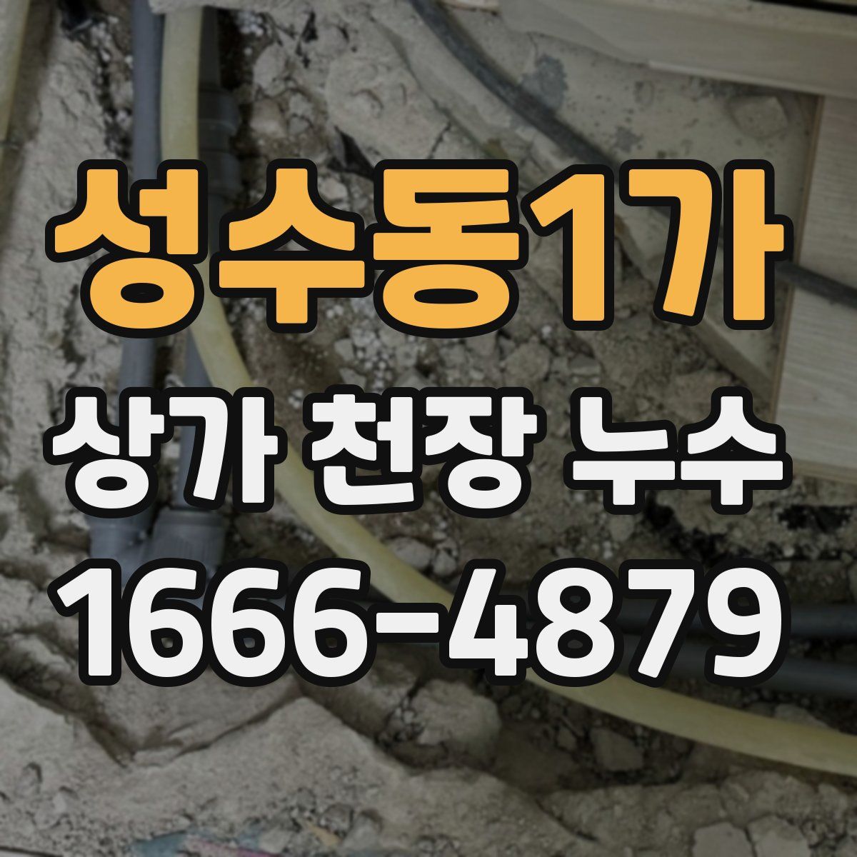 성수동1가 상가 천장 누수