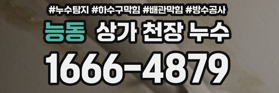 능동 상가 천장 누수