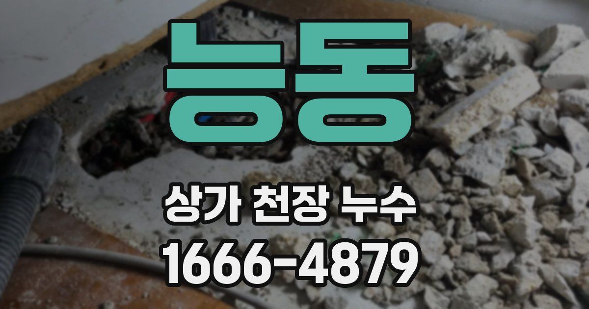 능동 상가 천장 누수