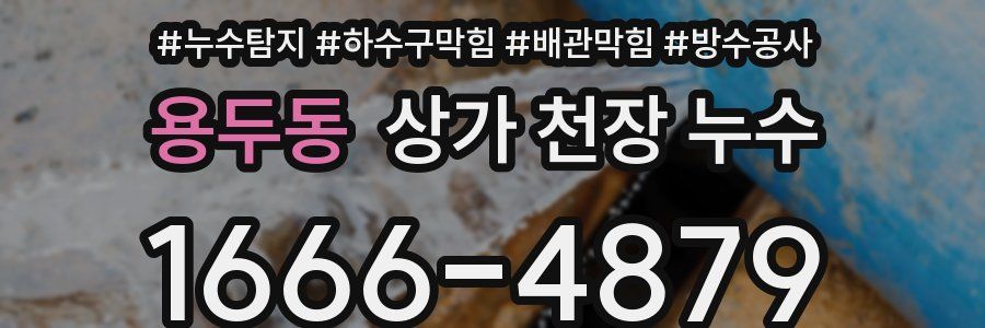 용두동 상가 천장 누수