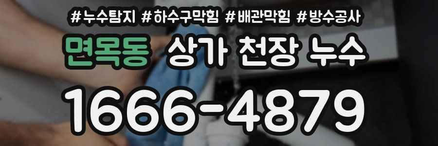 면목동 상가 천장 누수