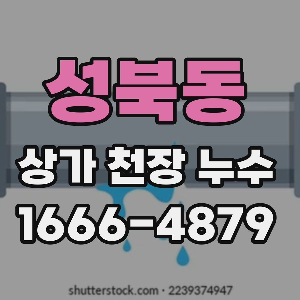성북동 상가 천장 누수