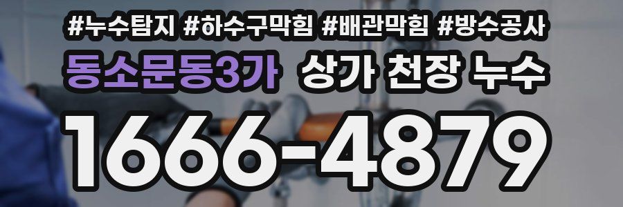 동소문동3가 상가 천장 누수