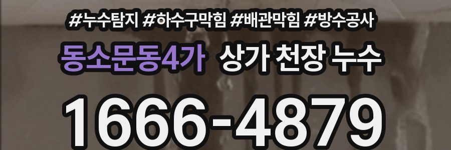 동소문동4가 상가 천장 누수
