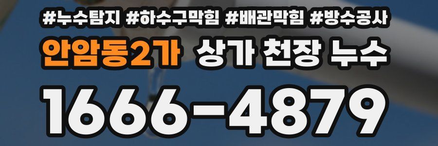 안암동2가 상가 천장 누수