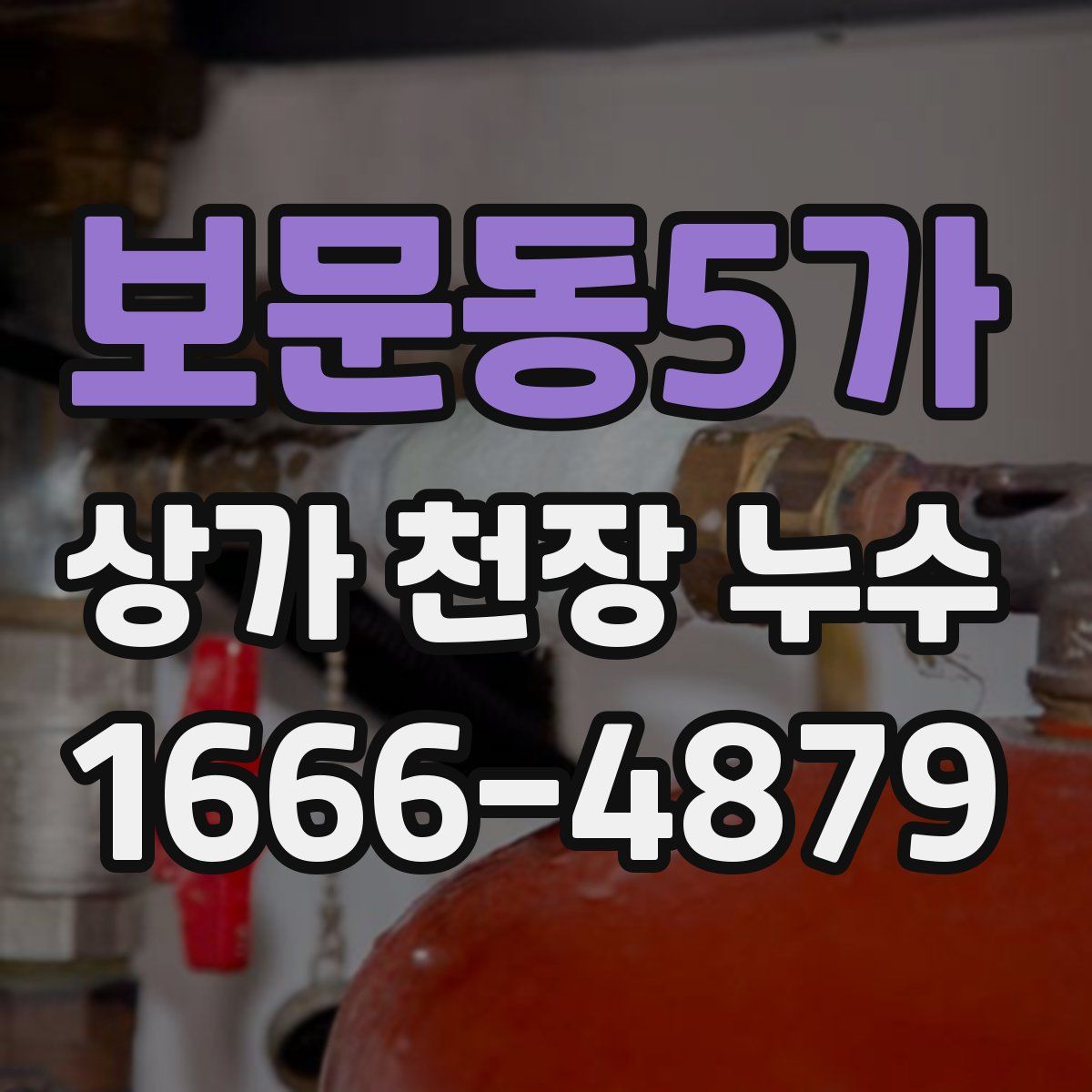 보문동5가 상가 천장 누수