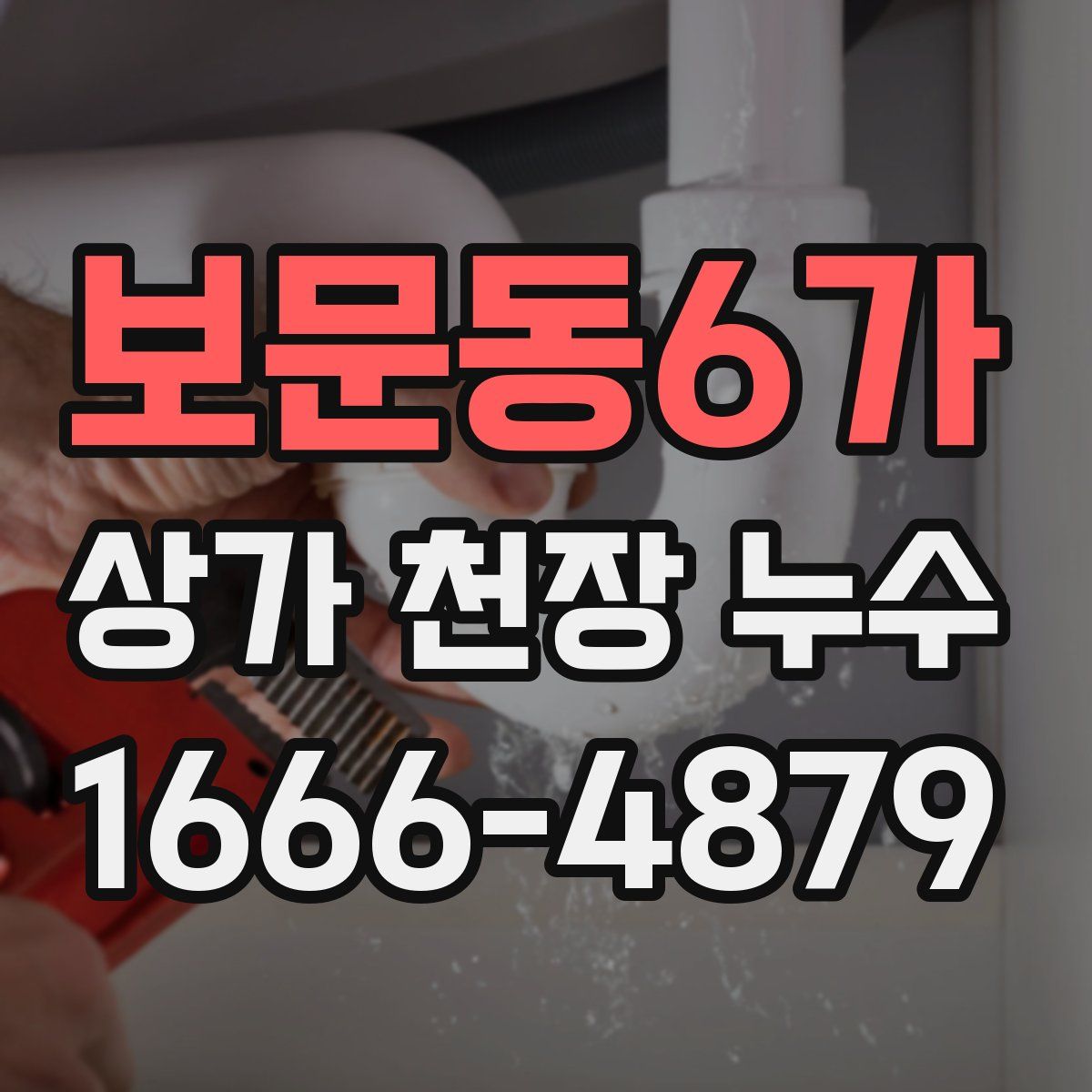 보문동6가 상가 천장 누수