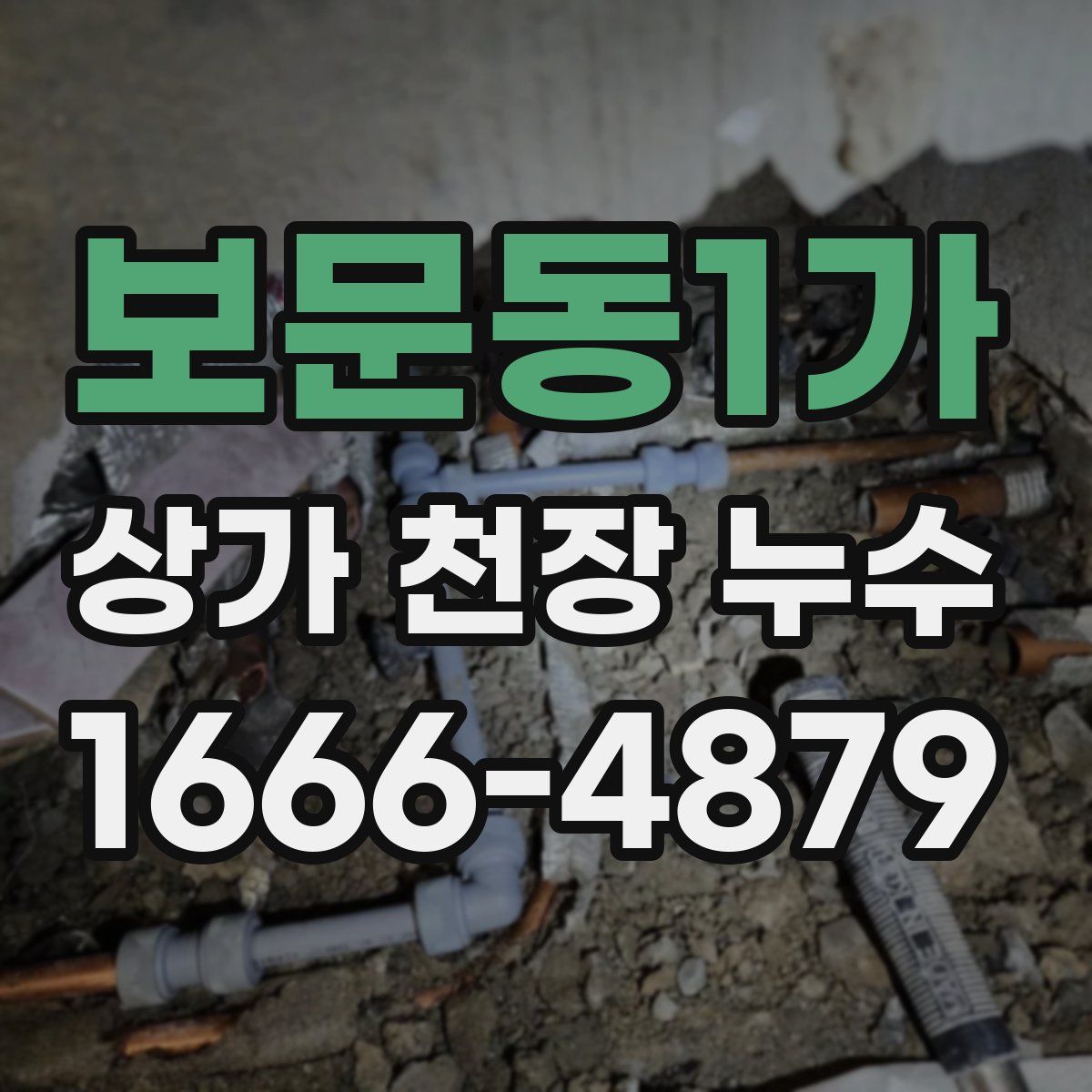 보문동1가 상가 천장 누수