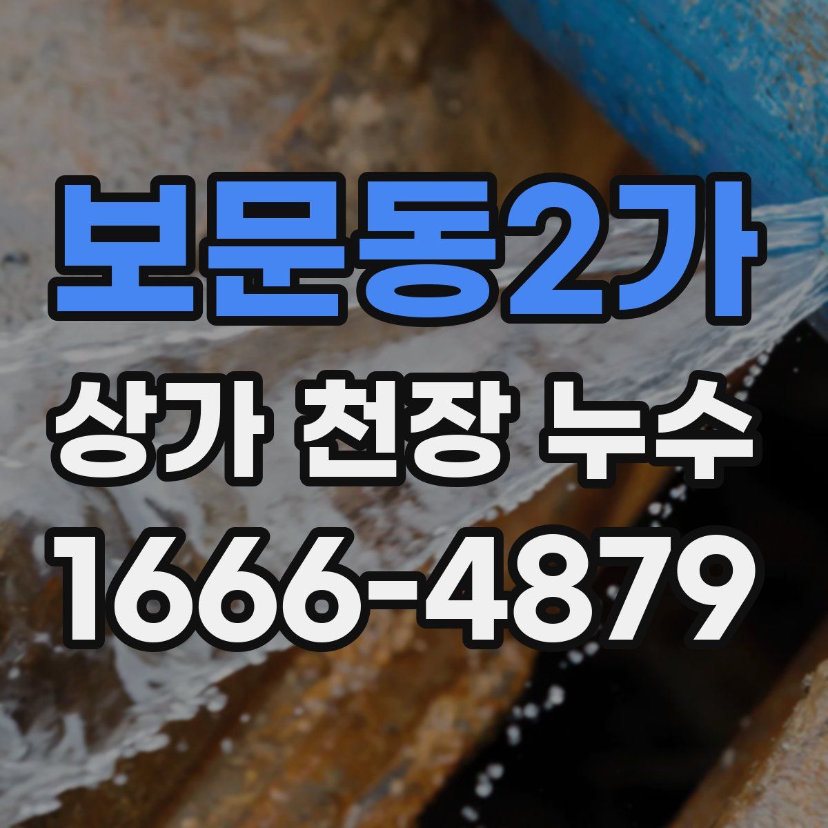 보문동2가 상가 천장 누수