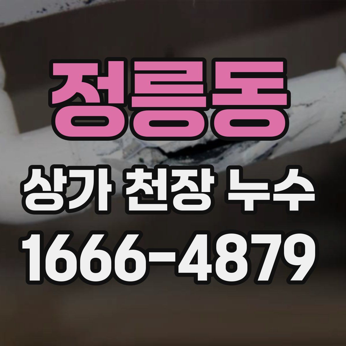 정릉동 상가 천장 누수