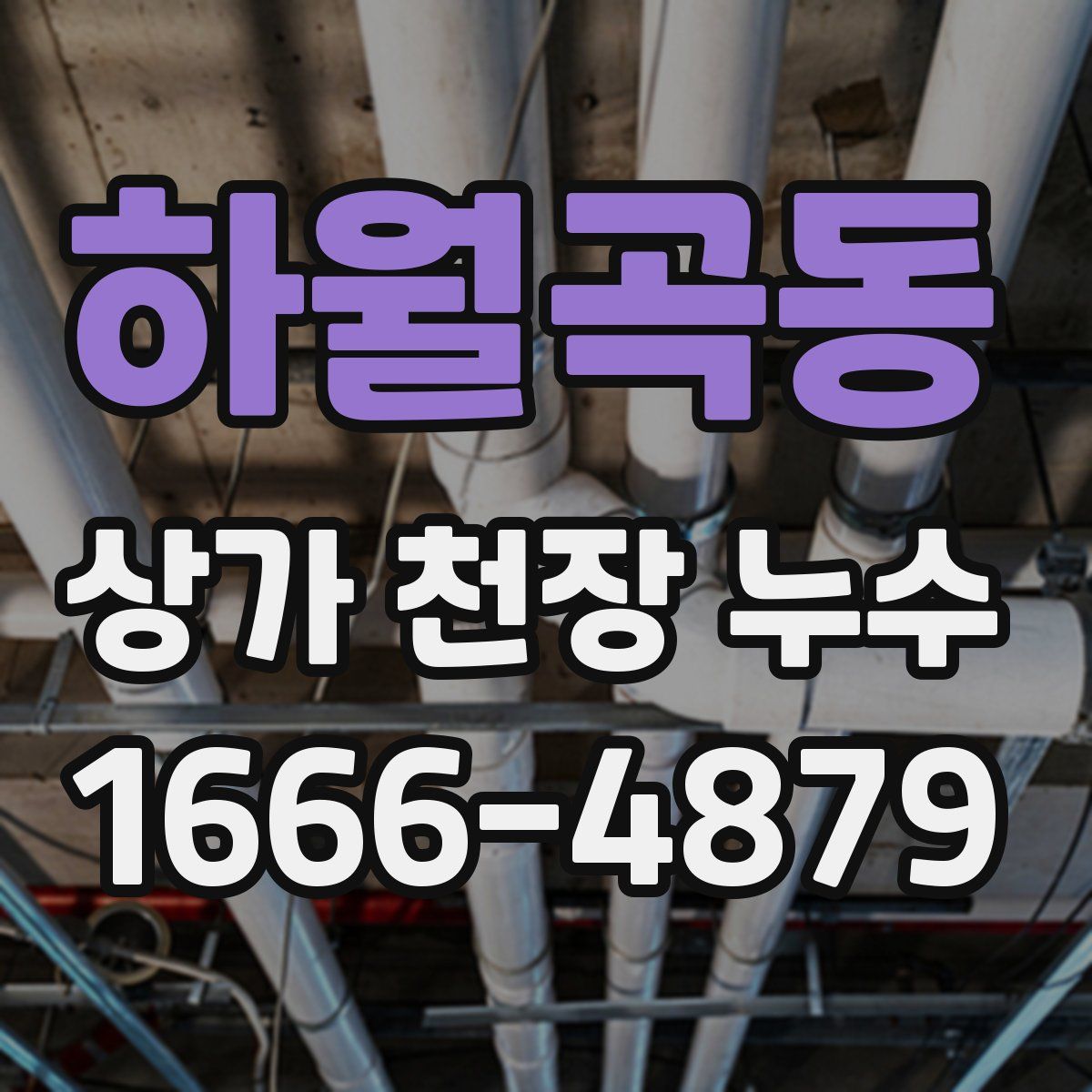 하월곡동 상가 천장 누수