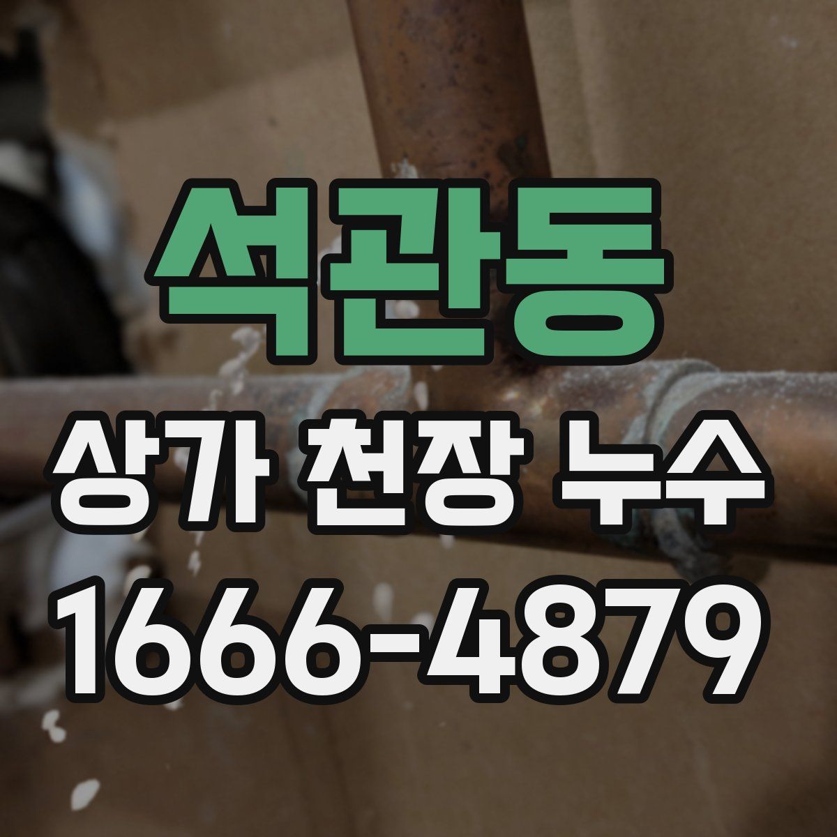 석관동 상가 천장 누수
