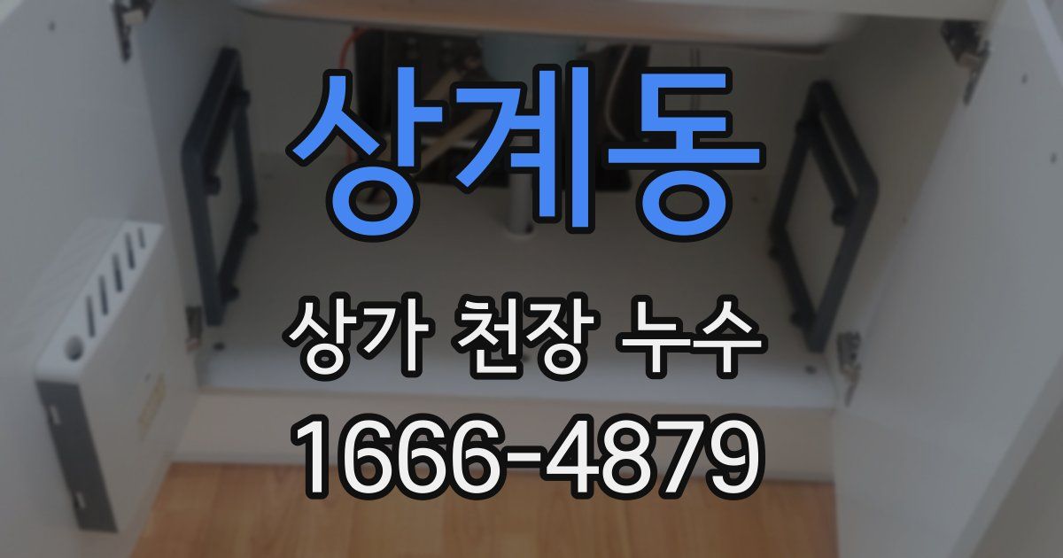 상계동 상가 천장 누수