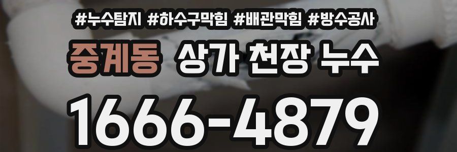 중계동 상가 천장 누수