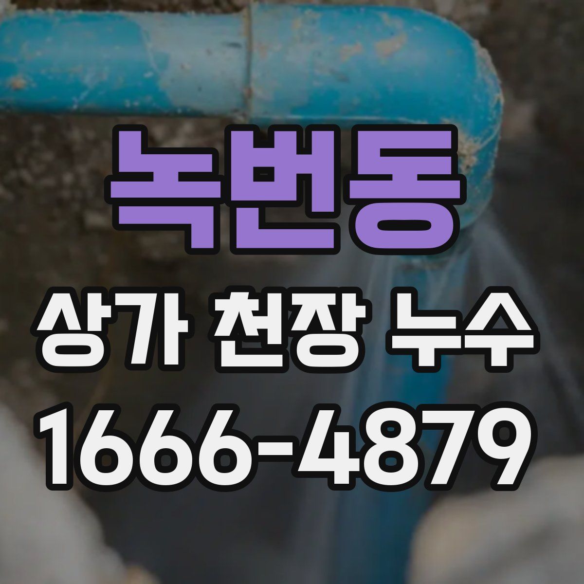 녹번동 상가 천장 누수
