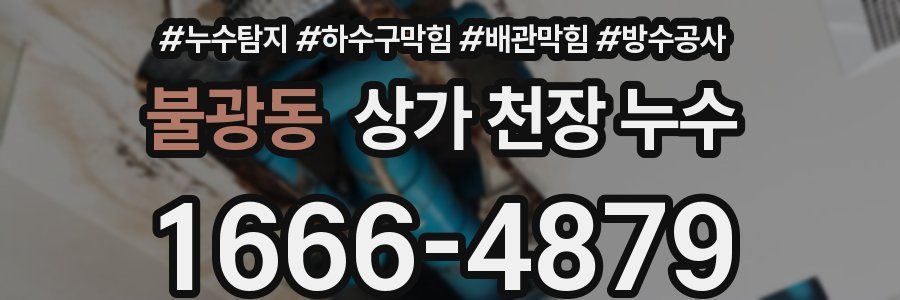 불광동 상가 천장 누수