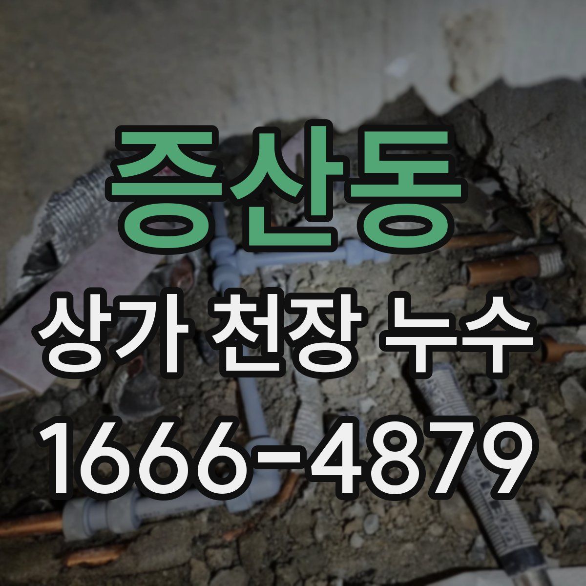 증산동 상가 천장 누수