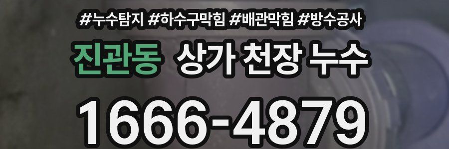 진관동 상가 천장 누수