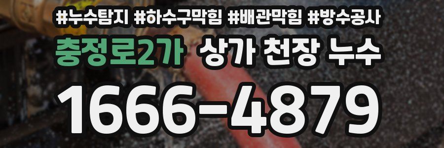 충정로2가 상가 천장 누수