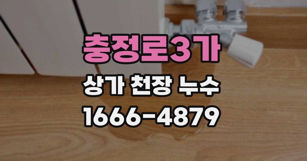충정로3가 상가 천장 누수