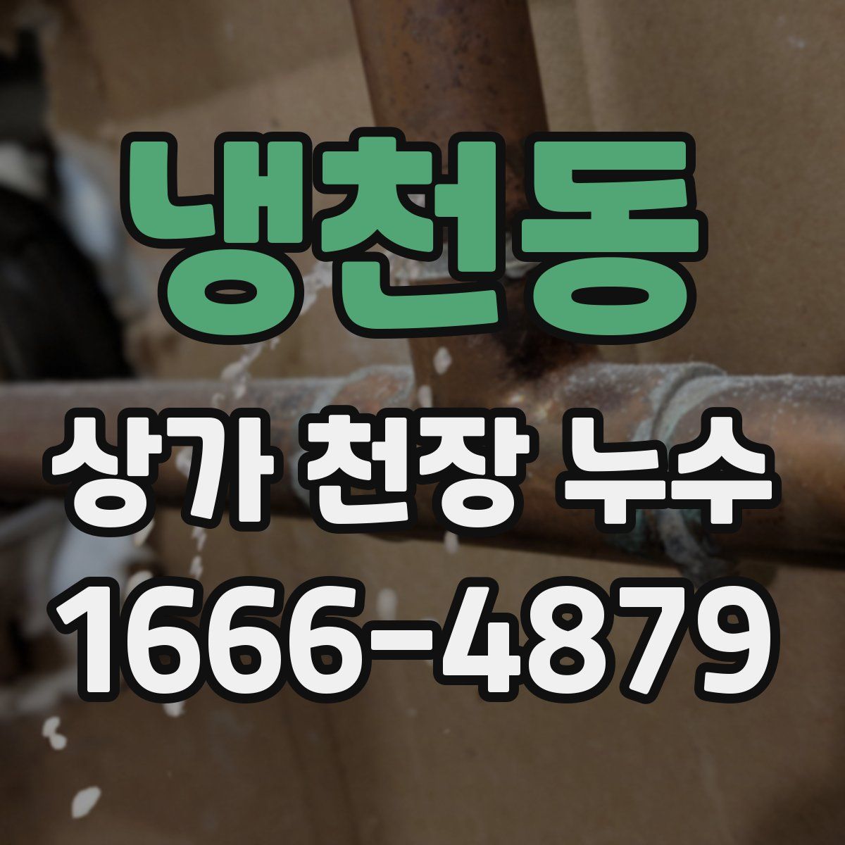 냉천동 상가 천장 누수