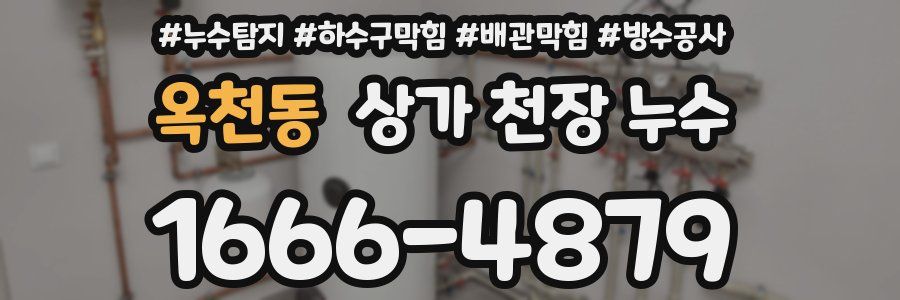 옥천동 상가 천장 누수