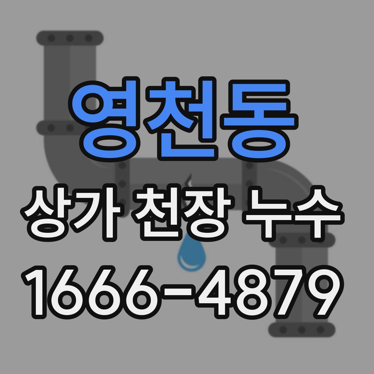 영천동 상가 천장 누수