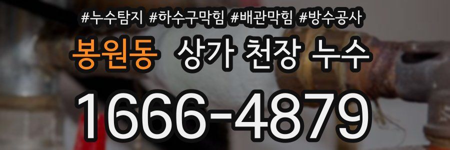봉원동 상가 천장 누수