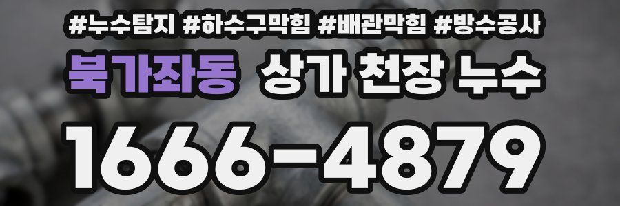 북가좌동 상가 천장 누수