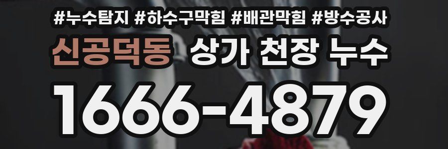 신공덕동 상가 천장 누수