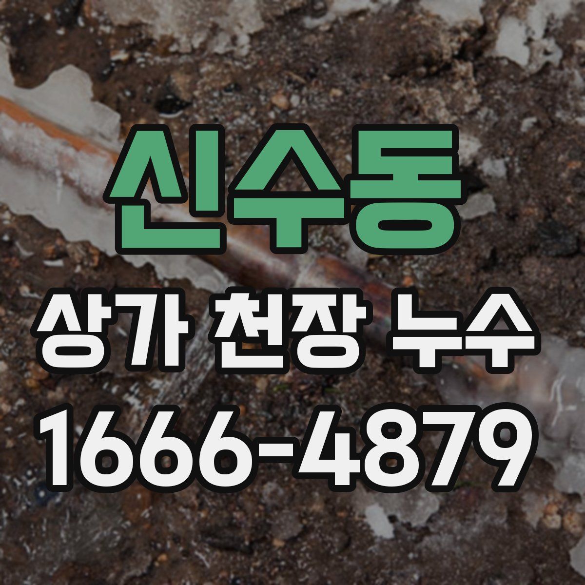 신수동 상가 천장 누수