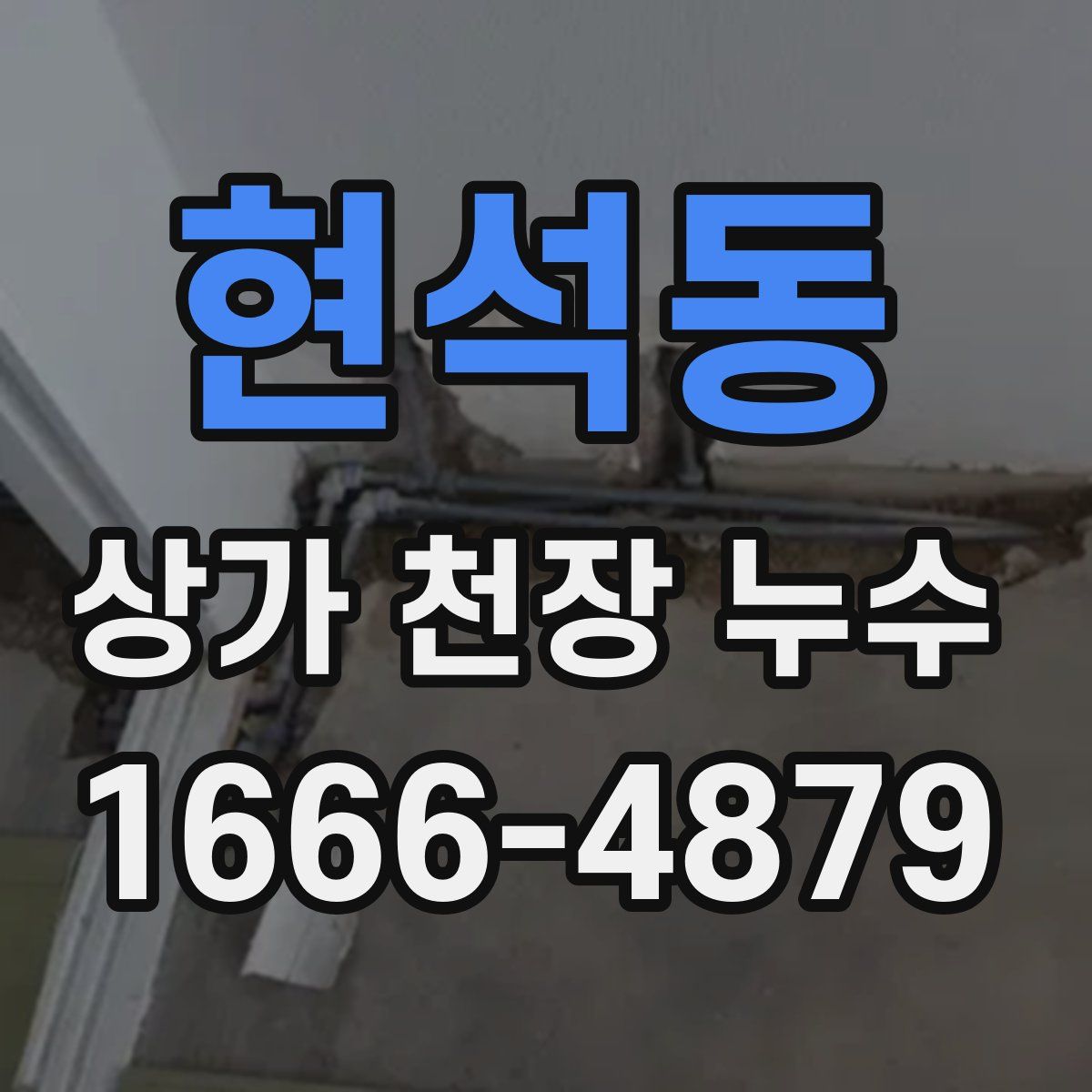 현석동 상가 천장 누수