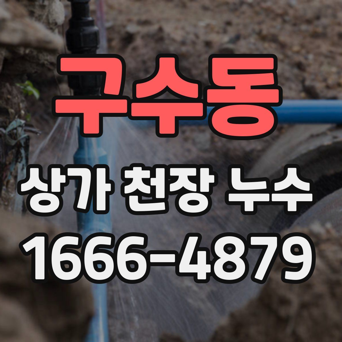 구수동 상가 천장 누수