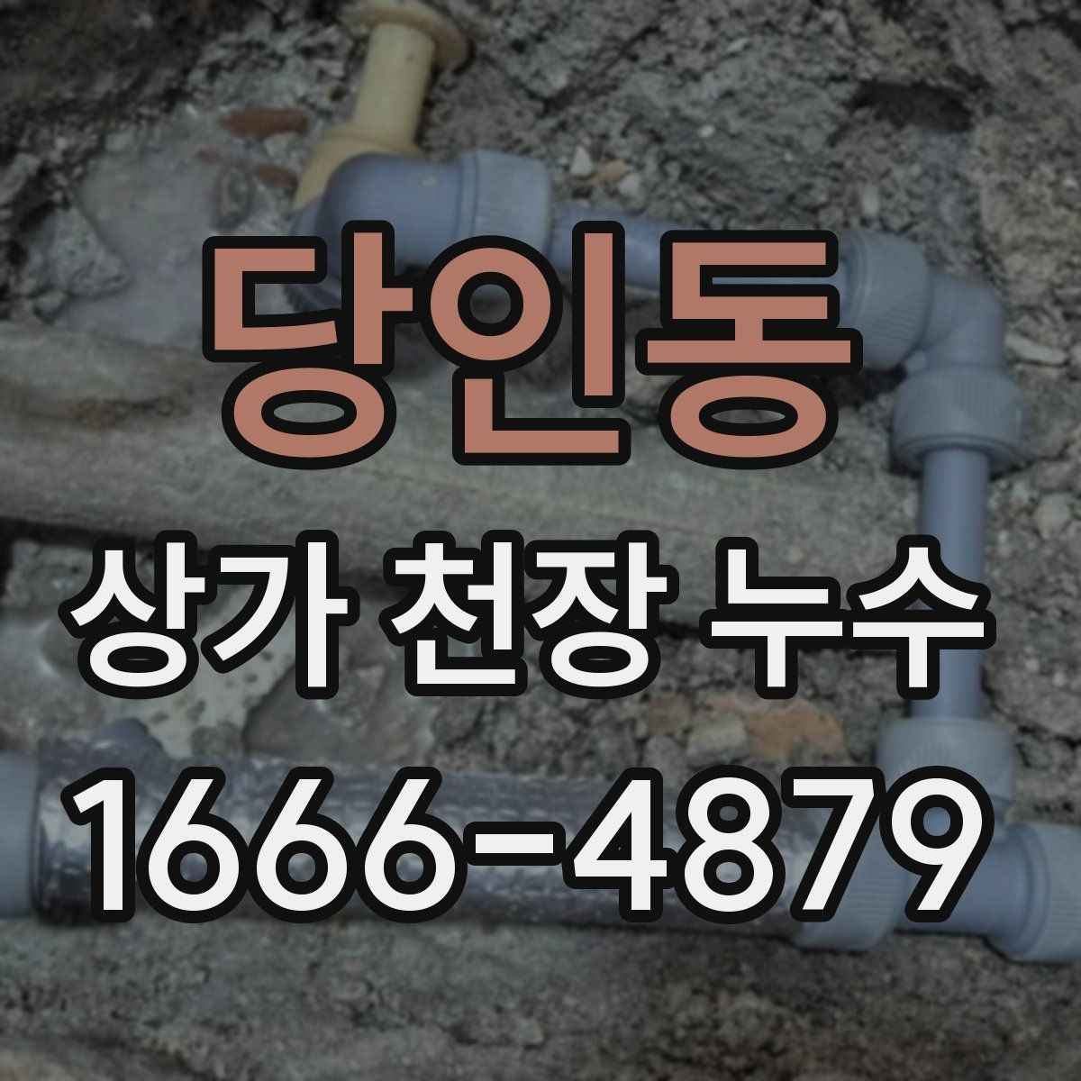 당인동 상가 천장 누수