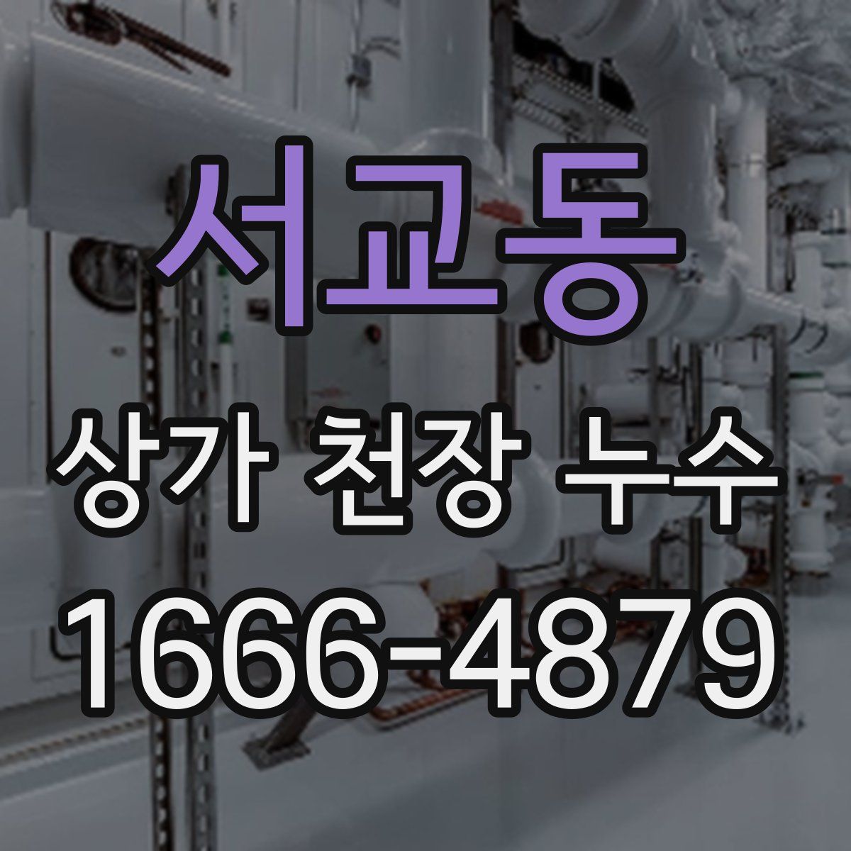 서교동 상가 천장 누수
