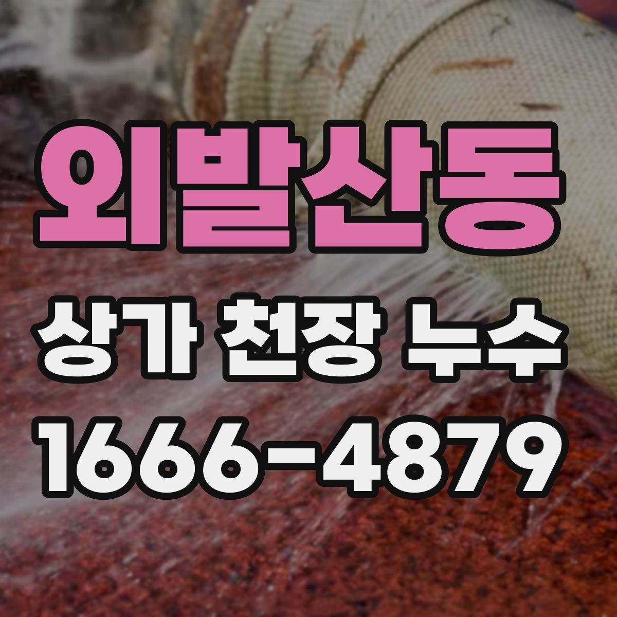 외발산동 상가 천장 누수
