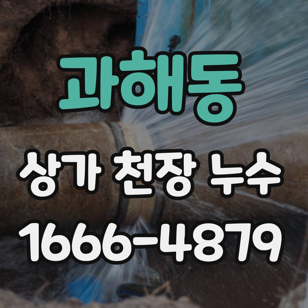 과해동 상가 천장 누수