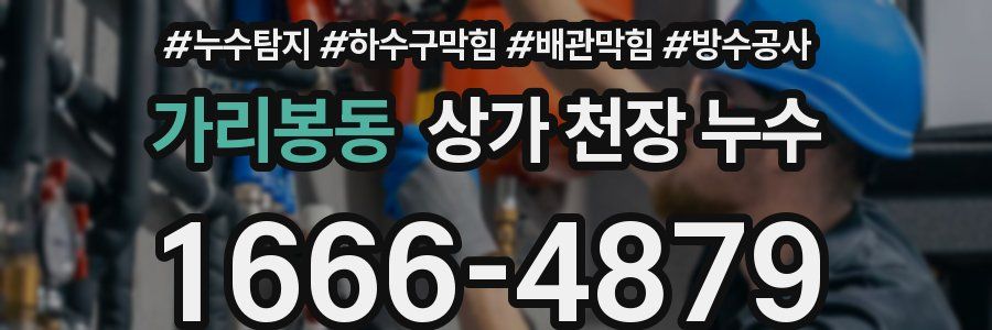 가리봉동 상가 천장 누수