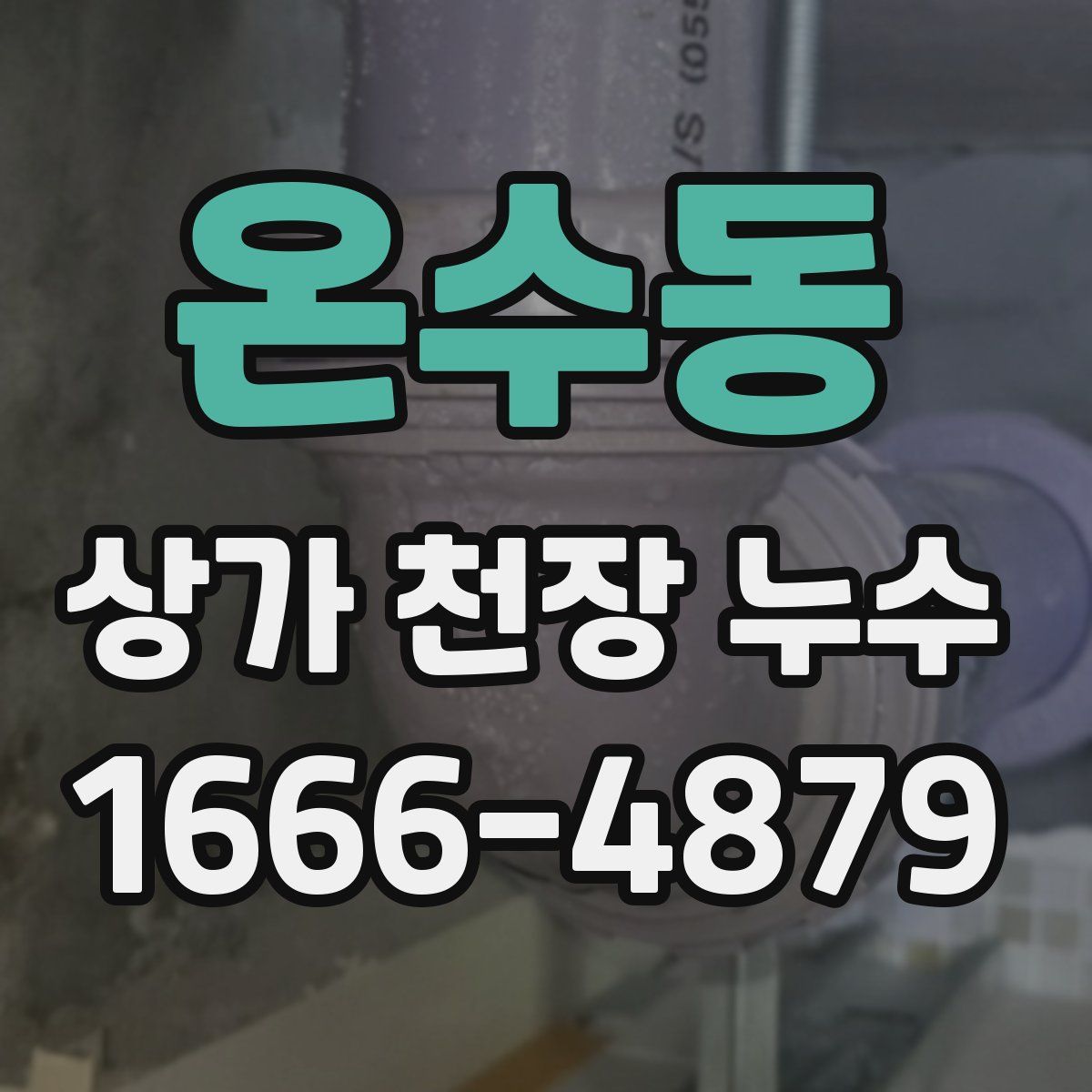 온수동 상가 천장 누수