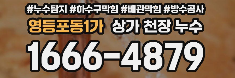 영등포동1가 상가 천장 누수