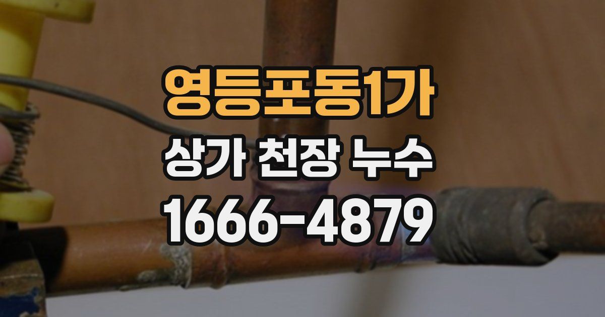 영등포동1가 상가 천장 누수