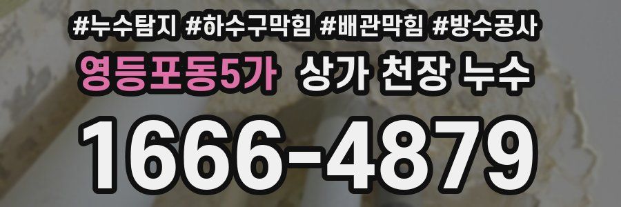 영등포동5가 상가 천장 누수