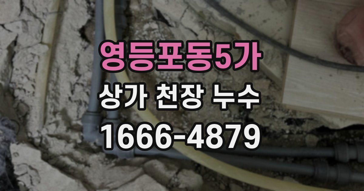 영등포동5가 상가 천장 누수