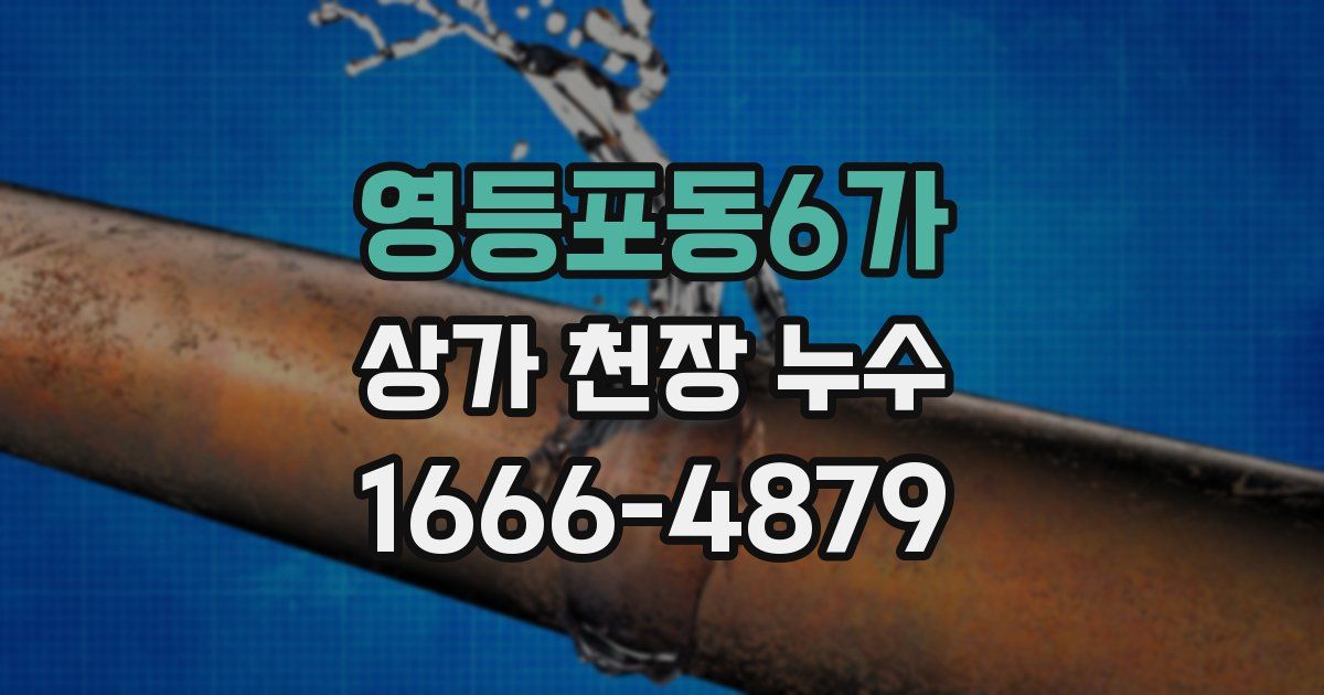 영등포동6가 상가 천장 누수