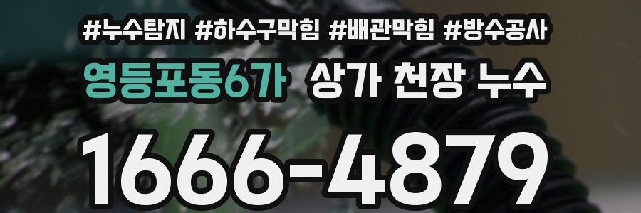 영등포동6가 상가 천장 누수